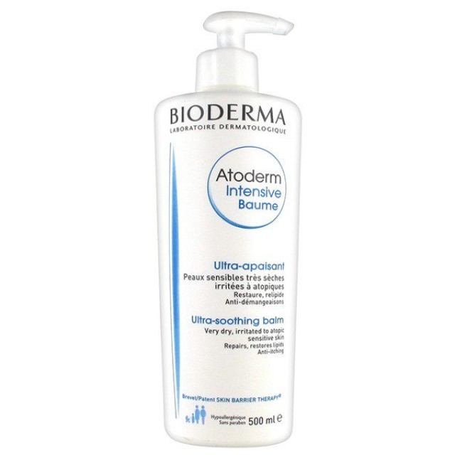 Bioderma Atoderm Intensive Baume Καταπραϋντική & Μαλακτική Φροντίδα για το Ατοπικό Δέρμα, 500ml