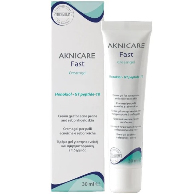 Synchroline Aknicare Fast Gel Κρέμα για την Ακνεϊκή & Σμηγματορροϊκή Επιδερμίδα, 30ml