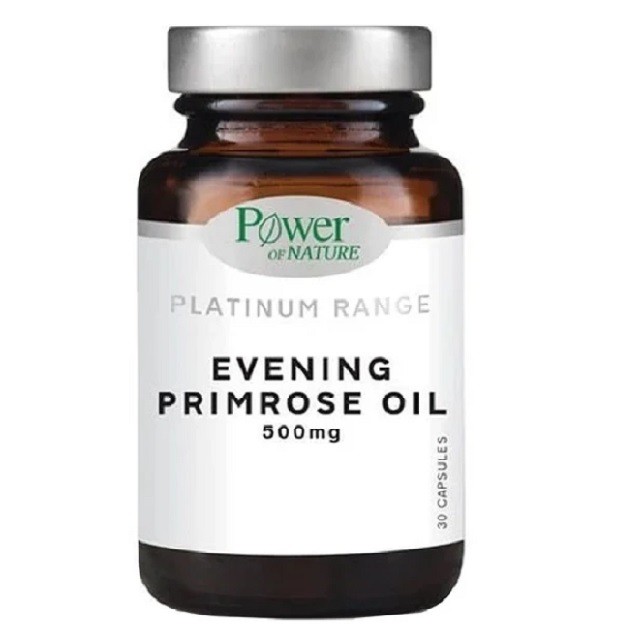 Power of Nature Platinum Range Evening Primrose Oil 500mg Συμπλήρωμα Διατροφής Με Έλαιο Νυχτολούλουδου, 30 Κάψουλες