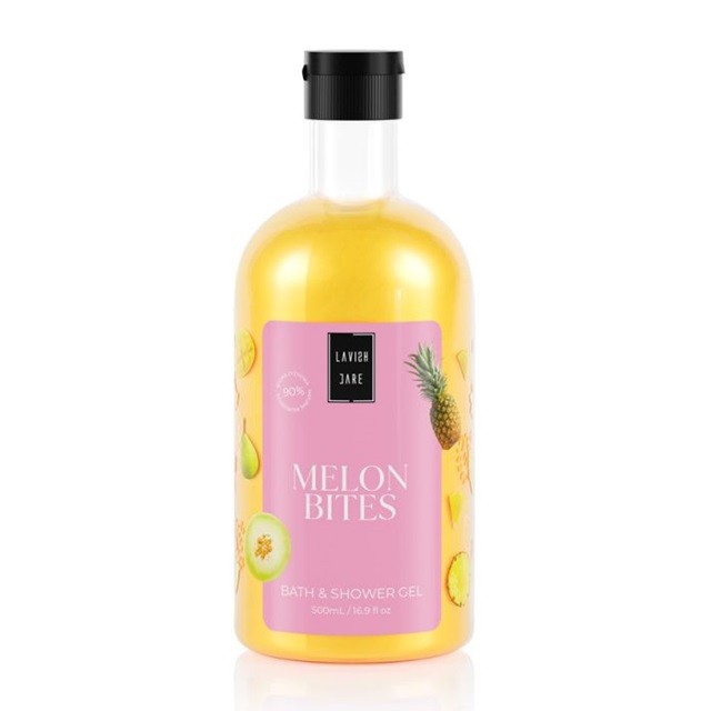 Lavish Care Bath & Shower Gel Melon Bites Αφρόλουτρο Σώματος Με Άρωμα Καλοκαιρινά Φρούτα, 500ml