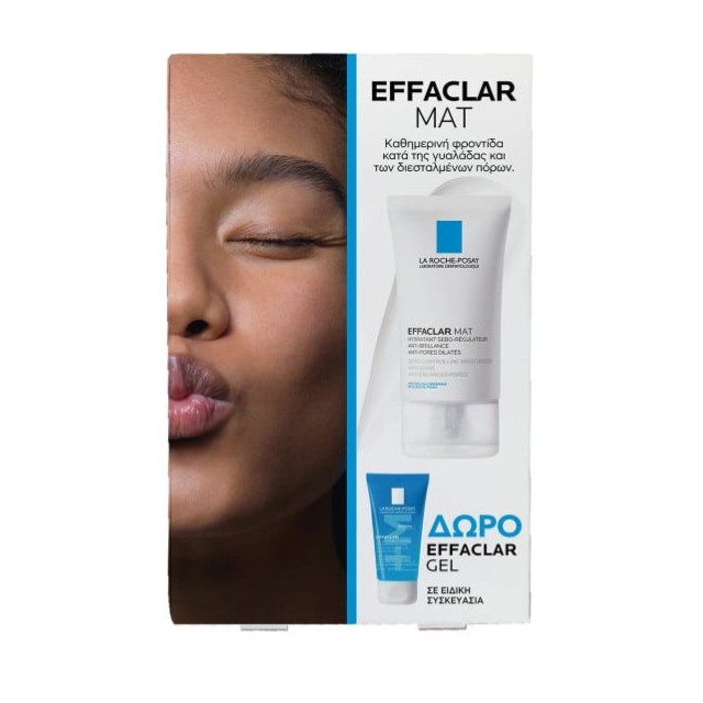 La Roche Posay Effaclar Mat Πακέτο Ενυδατική Κρέμα, 40ml & Δώρο Effaclar Gel Καθαρισμού, 50ml